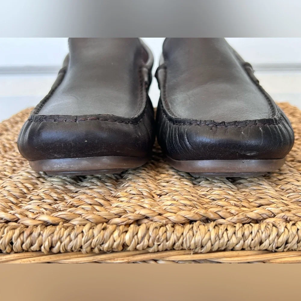 Enzo Tesoti‎ Men’s Leather Driving Loafers Brown Size 44